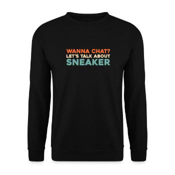 Baskets - Sweat-shirt Unisexe - noir - Devant - Alina (178cm) & Michal (187cm)
