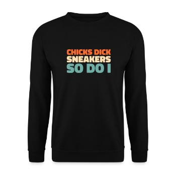 Sneakers - Unisex Sweatshirt - black - Front - Alina (178cm) & Michal (187cm)