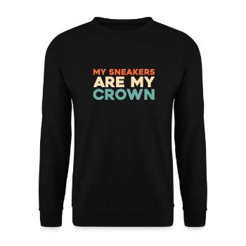 Baskets - Sweat-shirt Unisexe - noir - Devant - Alina (178cm) & Michal (187cm)