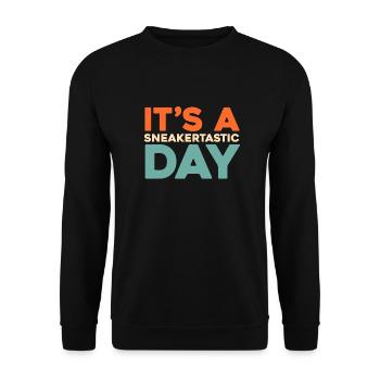 Sneakers - Unisex Sweatshirt - black - Front - Alina (178cm) & Michal (187cm)