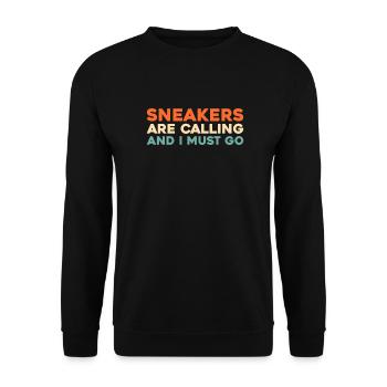 Baskets - Sweat-shirt Unisexe - noir - Devant - Alina (178cm) & Michal (187cm)