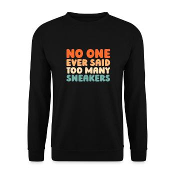 Baskets - Sweat-shirt Unisexe - noir - Devant - Alina (178cm) & Michal (187cm)