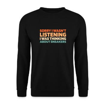 Sneakers - Unisex Sweatshirt - black - Front - Alina (178cm) & Michal (187cm)
