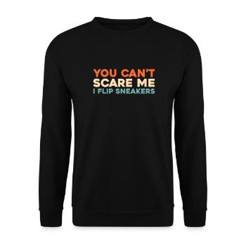 Sneakers You Cant Scare Me - Unisex Pullover - Schwarz - Vorne - Alina (178cm) & Michal (187cm)