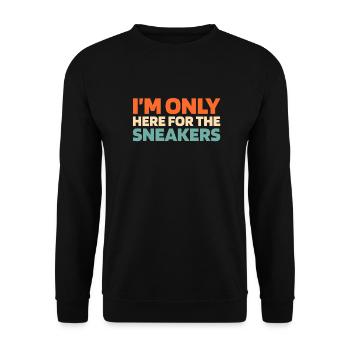 Sneakers - Unisex Sweatshirt - black - Front - Alina (178cm) & Michal (187cm)