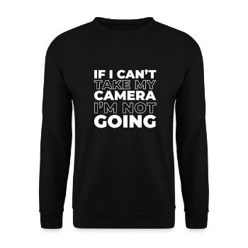 Photographer Photography Camera - Unisex Sweatshirt - black - Front - Alina (178cm) & Michal (187cm)
