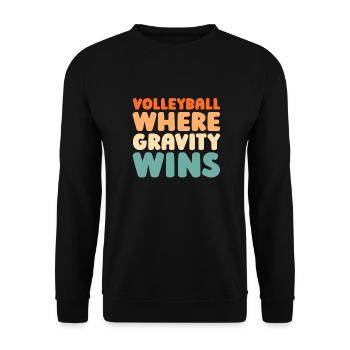Volley-ball Volley-ball - Sweat-shirt Unisexe - noir - Devant - Alina (178cm) & Michal (187cm)