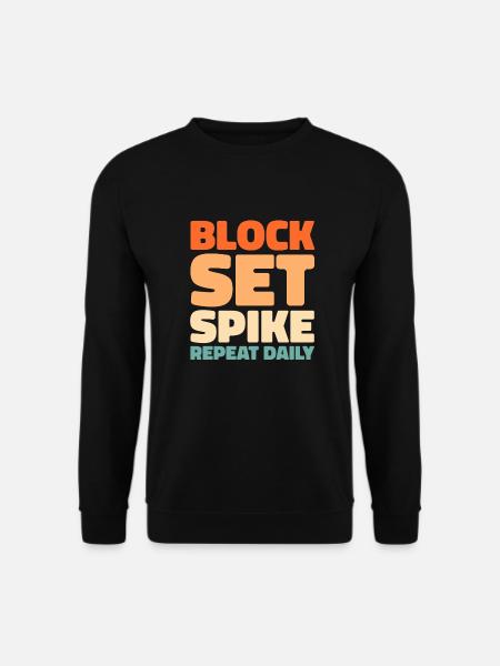 Volleyball Volleyballer - Unisex Pullover - Schwarz