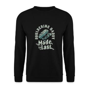 Bloc Bloc Squelette Fête des pères Papa - Sweat-shirt Unisexe - noir - Devant - Alina (178cm) & Michal (187cm)