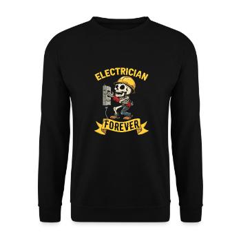 Électricien Électronicien Technicien en Electronique - Sweat-shirt Unisexe - noir - Devant - Alina (178cm) & Michal (187cm)