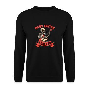 Bassist Bass Guitar Basser - Unisex Sweatshirt - black - Front - Alina (178cm) & Michal (187cm)