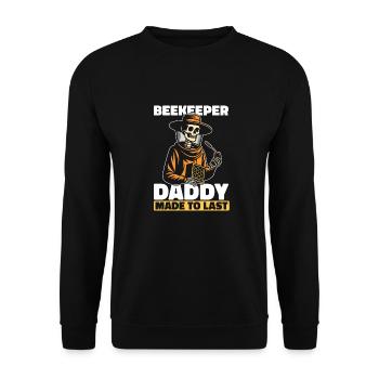 Beekeeper Beekeeper Skeleton Fathers Day Dad - Unisex Sweatshirt - black - Front - Alina (178cm) & Michal (187cm)