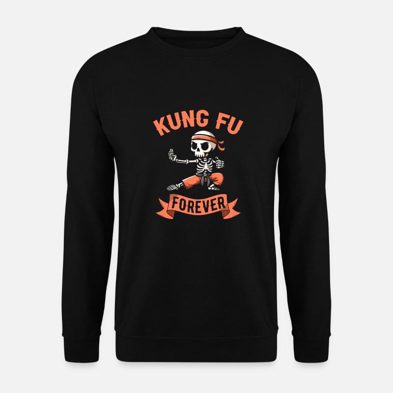 Kung Fu Skeleton - Unisex Sweatshirt - black