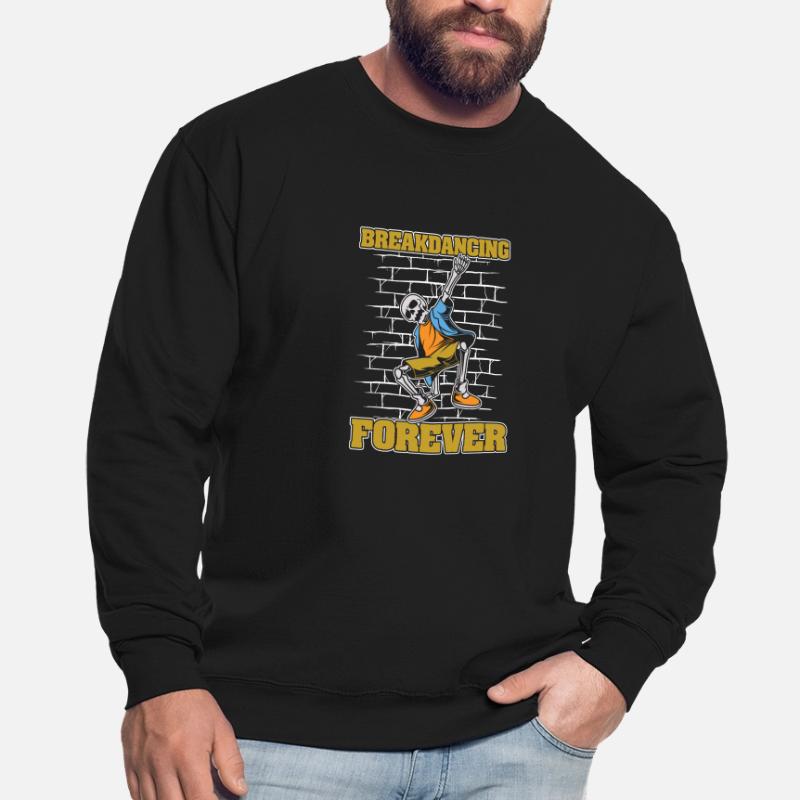 Breakdance Breakdancer Breakdance Squelette Sweat-shirt Unisexe