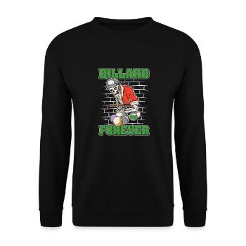 Squelette de billard - Sweat-shirt Unisexe - noir - Devant - Alina (178cm) & Michal (187cm)