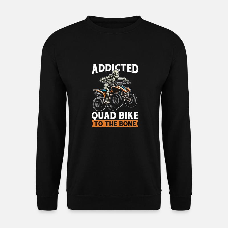 Quad Bike Skeleton - Unisex Sweatshirt - black