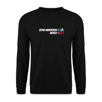 Ultramarathon Ultra Marathon On World Off - Unisex Sweatshirt - black - Front - Alina (178cm) & Michal (187cm)