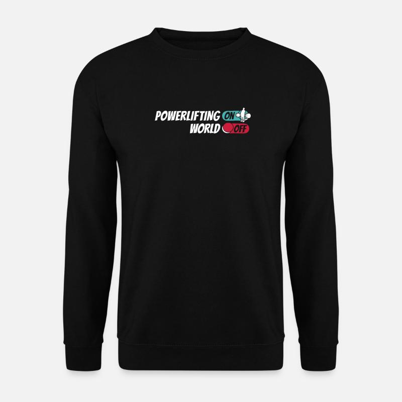 Powerlifter de dynamophilie - Sweat-shirt Unisexe - noir