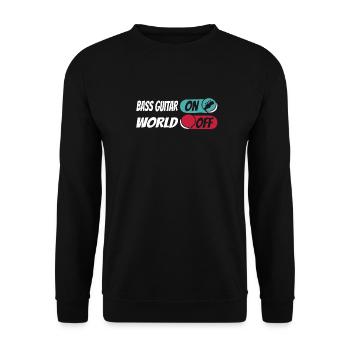 Bassist Bass Guitar Basser - Unisex Sweatshirt - black - Front - Alina (178cm) & Michal (187cm)