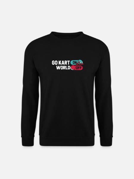 Go Kart Kartfahren Kartfahrer - Unisex Pullover - Schwarz
