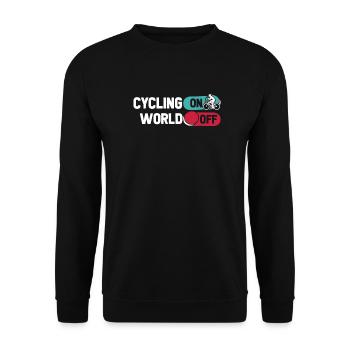 Rennrad Radsport Radsportler - Unisex Pullover - Schwarz - Vorne - Alina (178cm) & Michal (187cm)