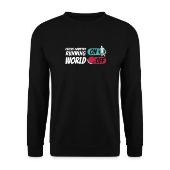 Xc Läufer Cross Country Running - Unisex Pullover - Schwarz - Vorne - Alina (178cm) & Michal (187cm)