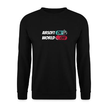 Airsoft Airsoft sur World Off - Sweat-shirt Unisexe - noir - Devant - Alina (178cm) & Michal (187cm)