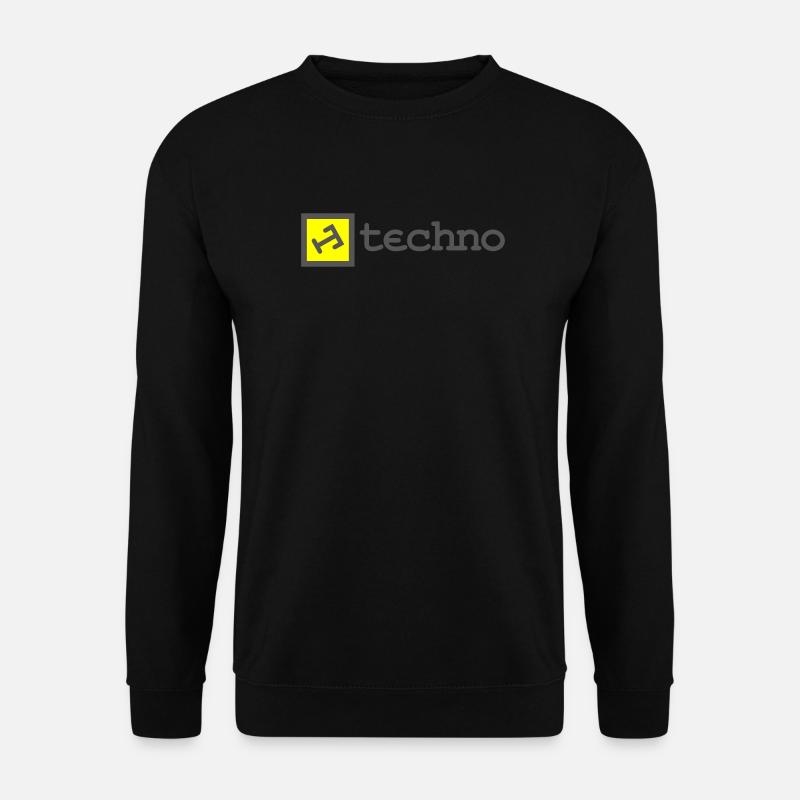 techno t - Unisex Sweatshirt - black