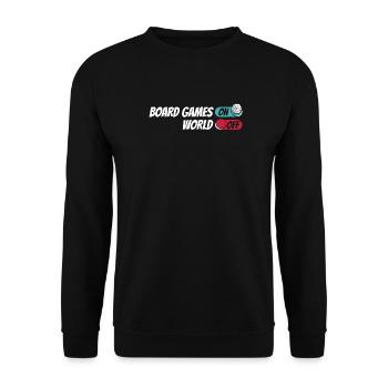 Board Game Board Game - Unisex Sweatshirt - black - Front - Alina (178cm) & Michal (187cm)