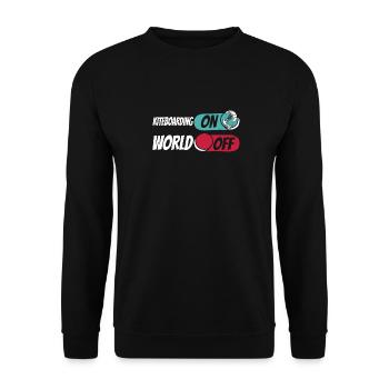 Kitesurfer Kitesurfing Kiting Kitesurfing - Unisex Sweatshirt - black - Front - Alina (178cm) & Michal (187cm)