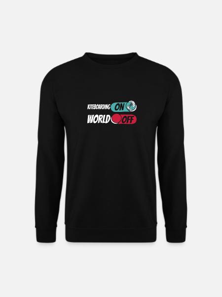 Kitesurfer Kitesurfen Kiten Kitesurfing - Unisex Pullover - Schwarz