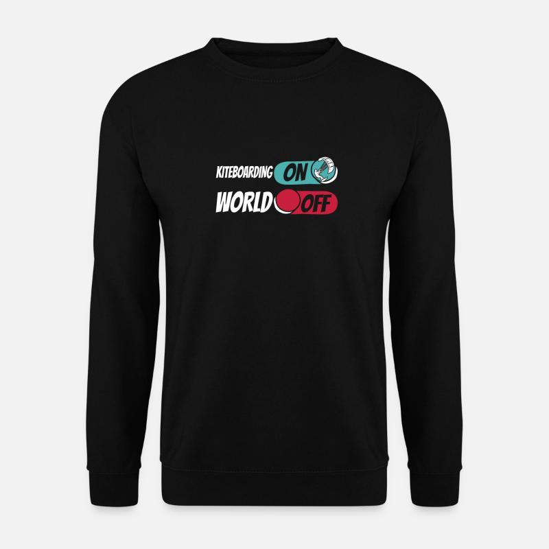 Kitesurfer Kitesurfing Kiting Kitesurfing - Unisex Sweatshirt - black