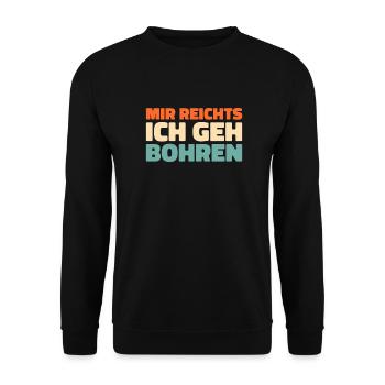 Dentiste dentiste J’en ai assez, je vais percer - Sweat-shirt Unisexe - noir - Devant - Alina (178cm) & Michal (187cm)