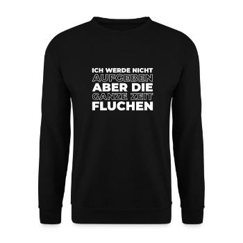 Schwarzer Humor - Unisex Pullover - Schwarz - Vorne - Alina (178cm) & Michal (187cm)