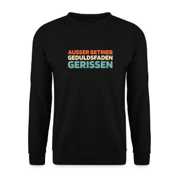 Schwarzer Humor - Unisex Pullover - Schwarz - Vorne - Alina (178cm) & Michal (187cm)