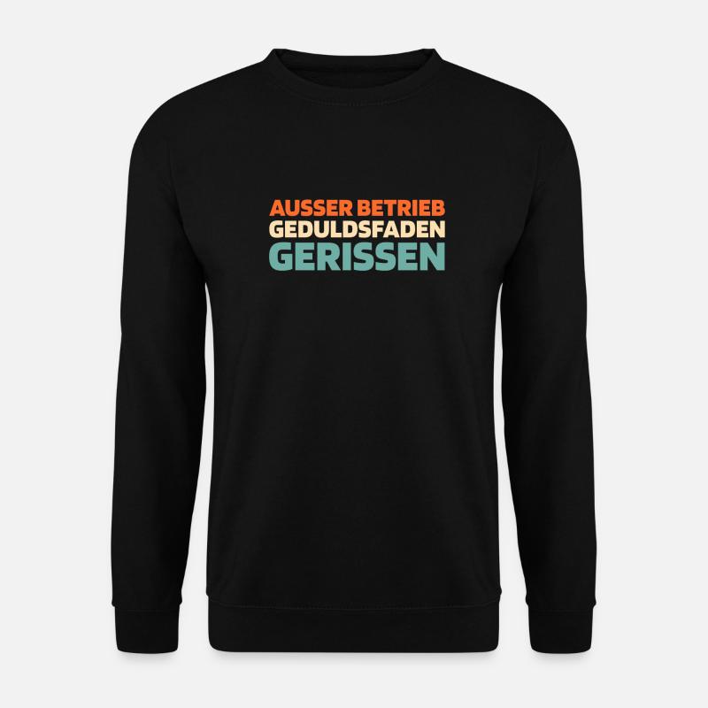 Schwarzer Humor - Unisex Pullover - Schwarz