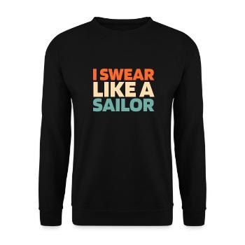 Segeln Segler Segelboot - Unisex Pullover - Schwarz - Vorne - Alina (178cm) & Michal (187cm)