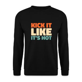 Sneakers - Unisex Sweatshirt - black - Front - Alina (178cm) & Michal (187cm)