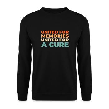 Alzheimer's Alzheimer's Support - Unisex Sweatshirt - black - Front - Alina (178cm) & Michal (187cm)