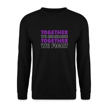 Alzheimer's Alzheimer's Support - Unisex Sweatshirt - black - Front - Alina (178cm) & Michal (187cm)
