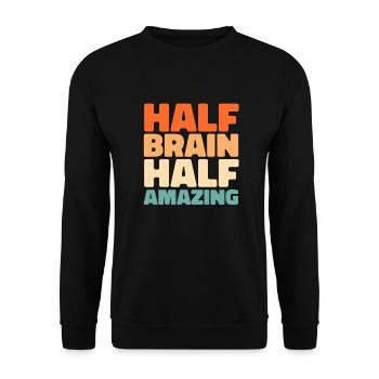 Alzheimer Drôle Sensibilisation à la maladie d’Alzheimer - Sweat-shirt Unisexe - noir - Devant - Alina (178cm) & Michal (187cm)