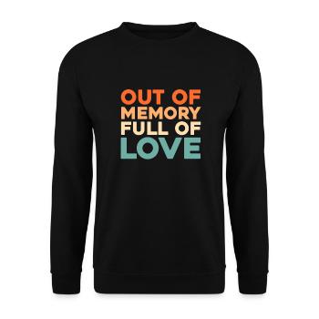 Alzheimer Drôle Sensibilisation à la maladie d’Alzheimer - Sweat-shirt Unisexe - noir - Devant - Alina (178cm) & Michal (187cm)