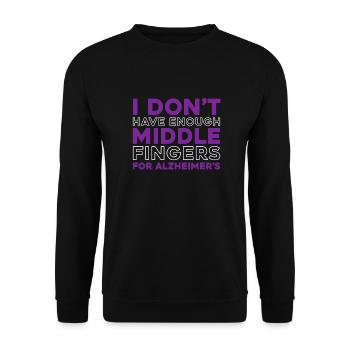 Alzheimer - Unisex Pullover - Schwarz - Vorne - Alina (178cm) & Michal (187cm)