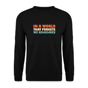 Alzheimer's Alzheimer's Support - Unisex Sweatshirt - black - Front - Alina (178cm) & Michal (187cm)