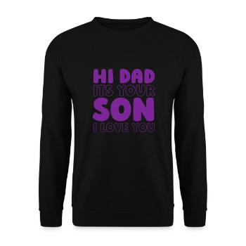 Alzheimer's Son Alzheimers Support - Unisex Sweatshirt - black - Front - Alina (178cm) & Michal (187cm)