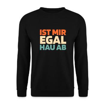 Schwarzer Humor - Unisex Pullover - Schwarz - Vorne - Alina (178cm) & Michal (187cm)