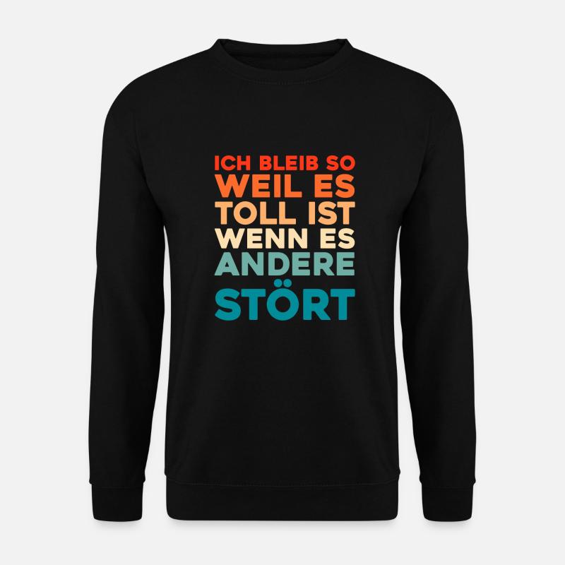 Schwarzer Humor - Unisex Pullover - Schwarz