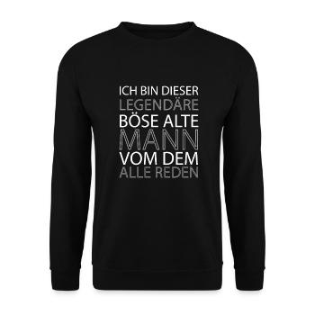 Black Humor Bse Old Woman - Unisex Sweatshirt - black - Front - Alina (178cm) & Michal (187cm)