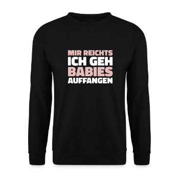 Motorrad Mechaniker - Unisex Pullover - Schwarz - Vorne - Alina (178cm) & Michal (187cm)