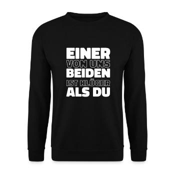 Humour noir - Sweat-shirt Unisexe - noir - Devant - Alina (178cm) & Michal (187cm)